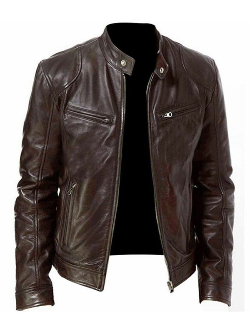 Muške Jakne I Kaputi Muška Jakna Chic Deep Brown Black Amazing - Duboko Smeđa