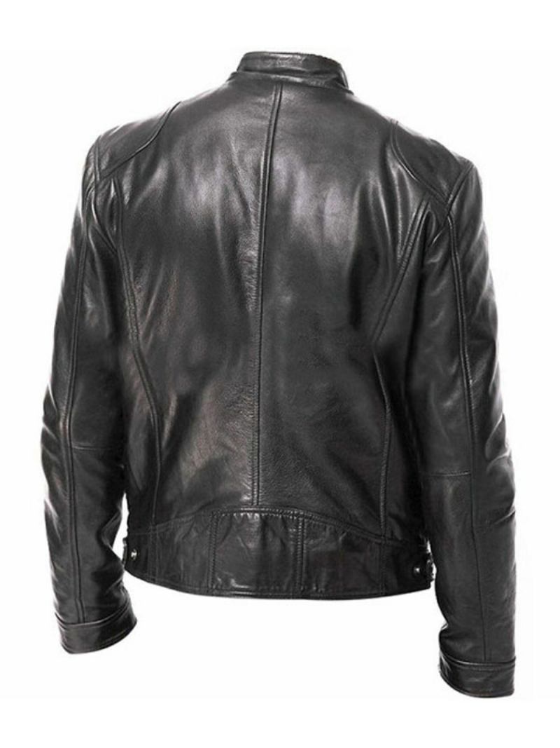 Muške Jakne I Kaputi Muška Jakna Chic Deep Brown Black Amazing - Crna