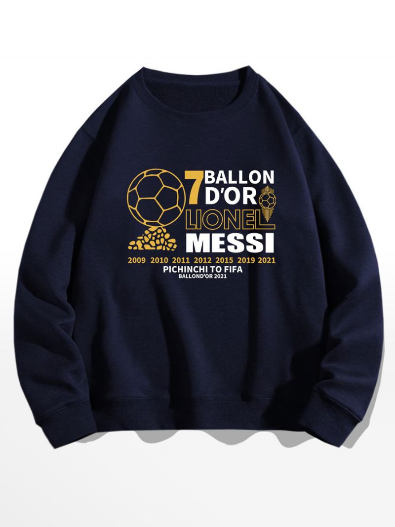 Muška Majica Messi Ballon D'or - Tamno Plava