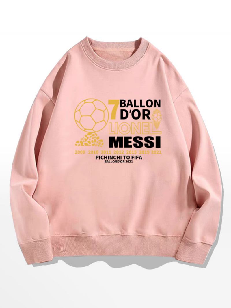 Muška Majica Messi Ballon D'or - Ružičasta