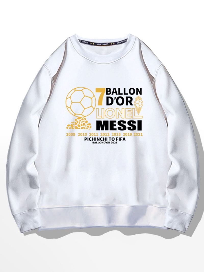 Muška Majica Messi Ballon D'or - Bijela