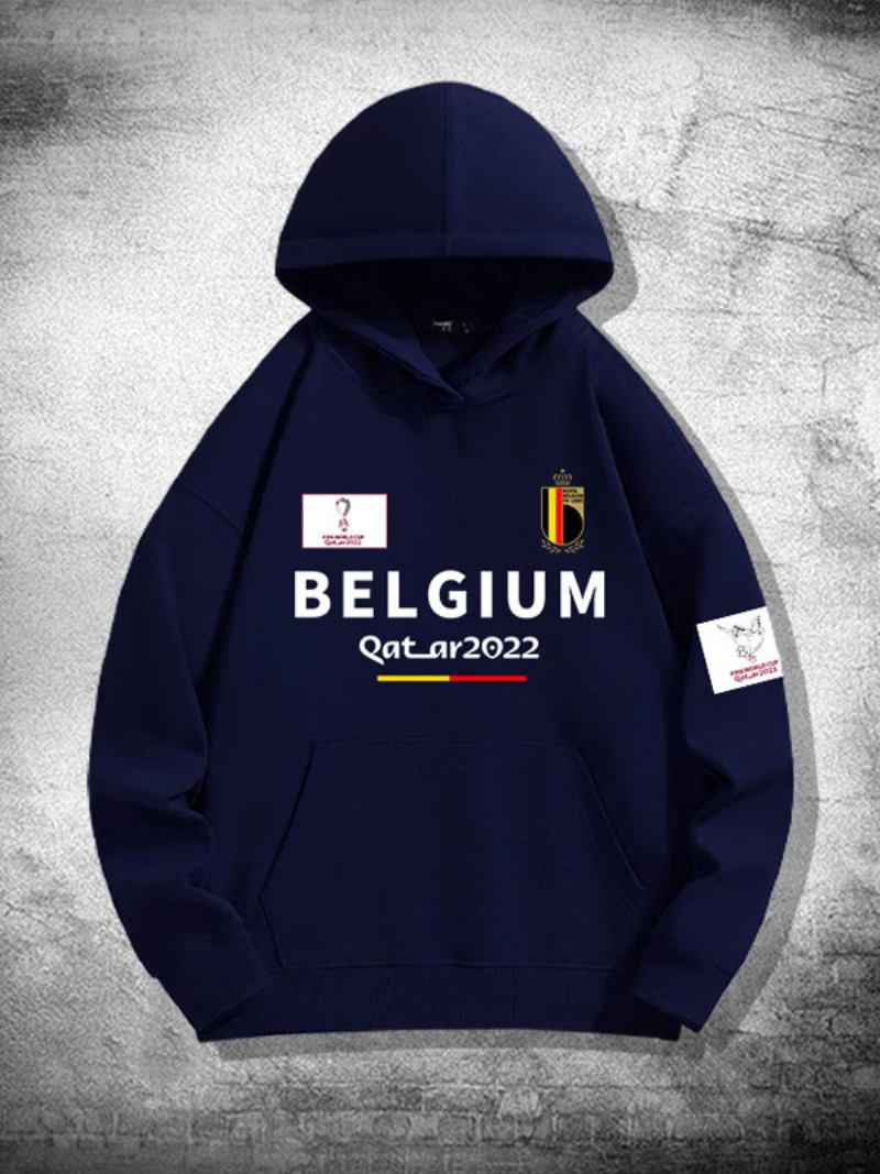 Muška Majica S Kapuljačom Belgijskog Tima - Tamnoplava