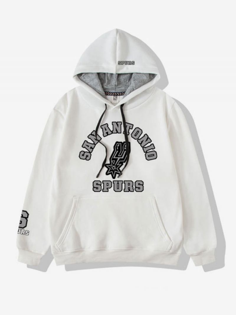 Muška Majica S Kapuljačom San Antonio Spurs Team - Bijelo