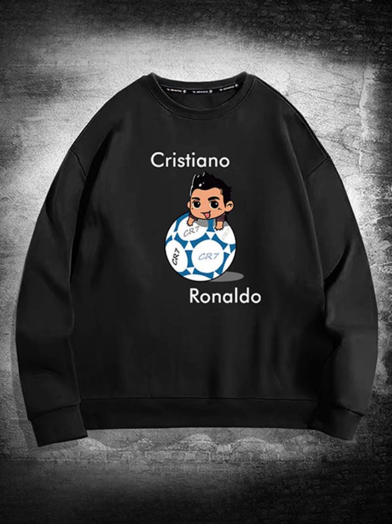 Muška Majica S Majicom Ronaldo Gornji Dio Dugih Rukava