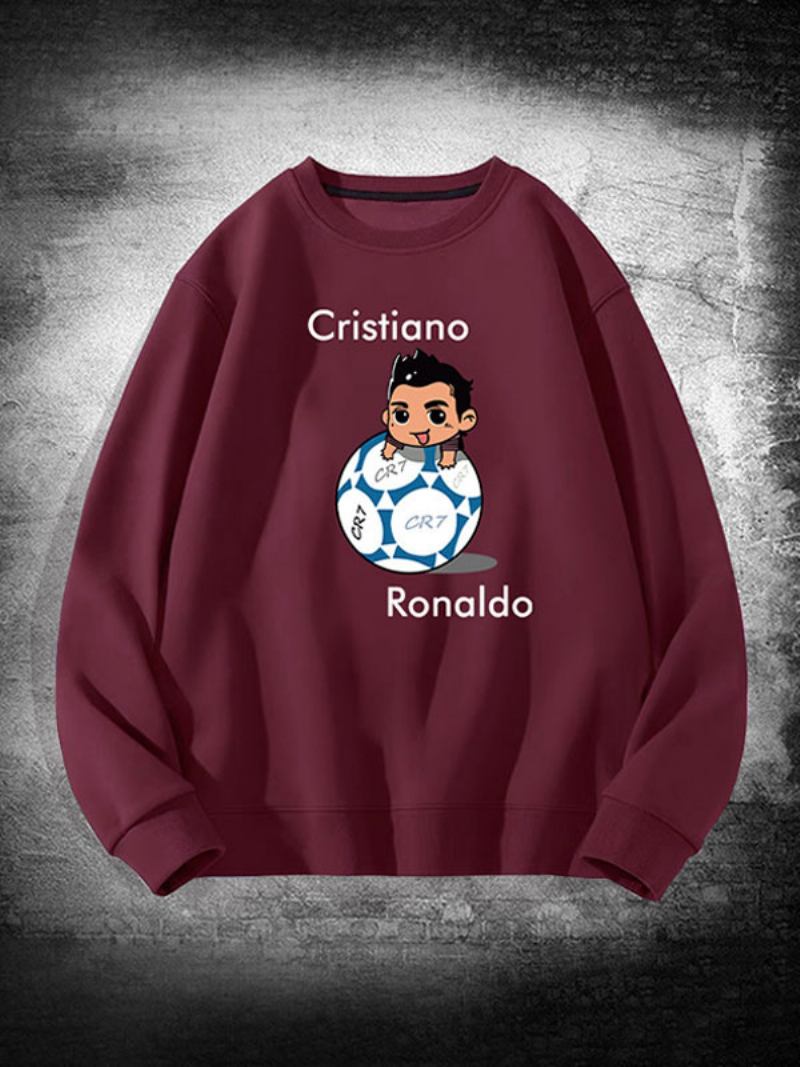 Muška Majica S Majicom Ronaldo Gornji Dio Dugih Rukava - Burdo