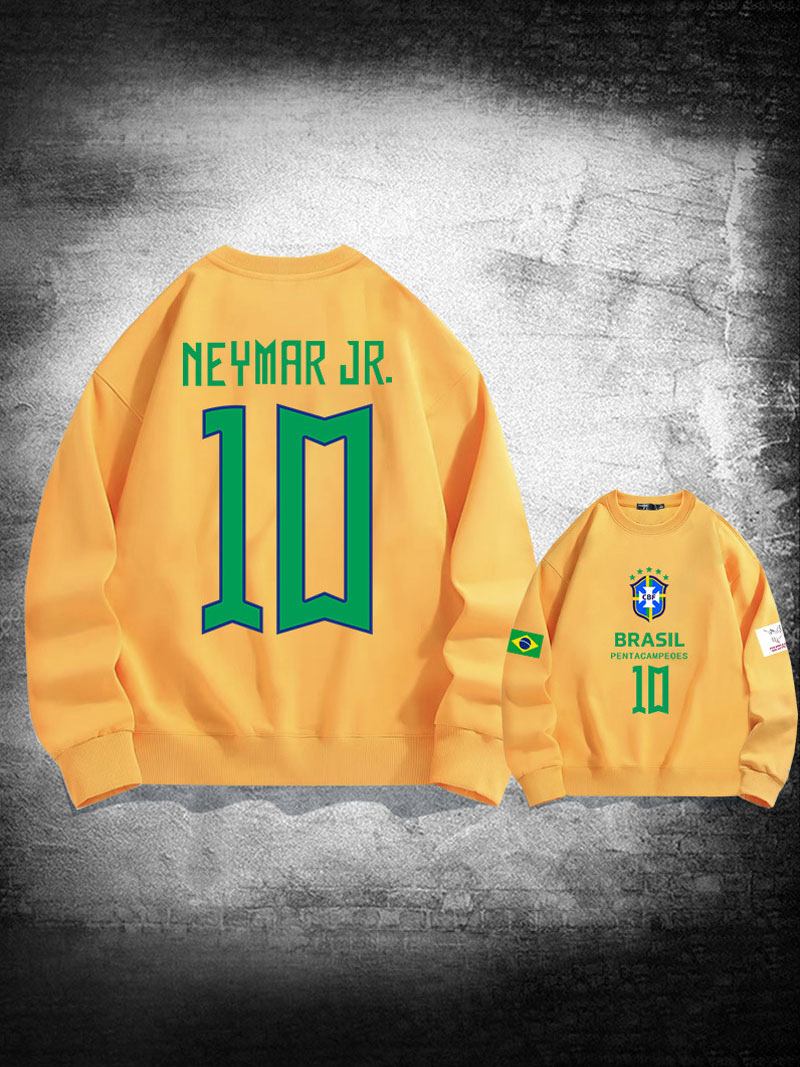 Muška Majica Za Treniranje Brazil Neymar Broj 10 - Žuta