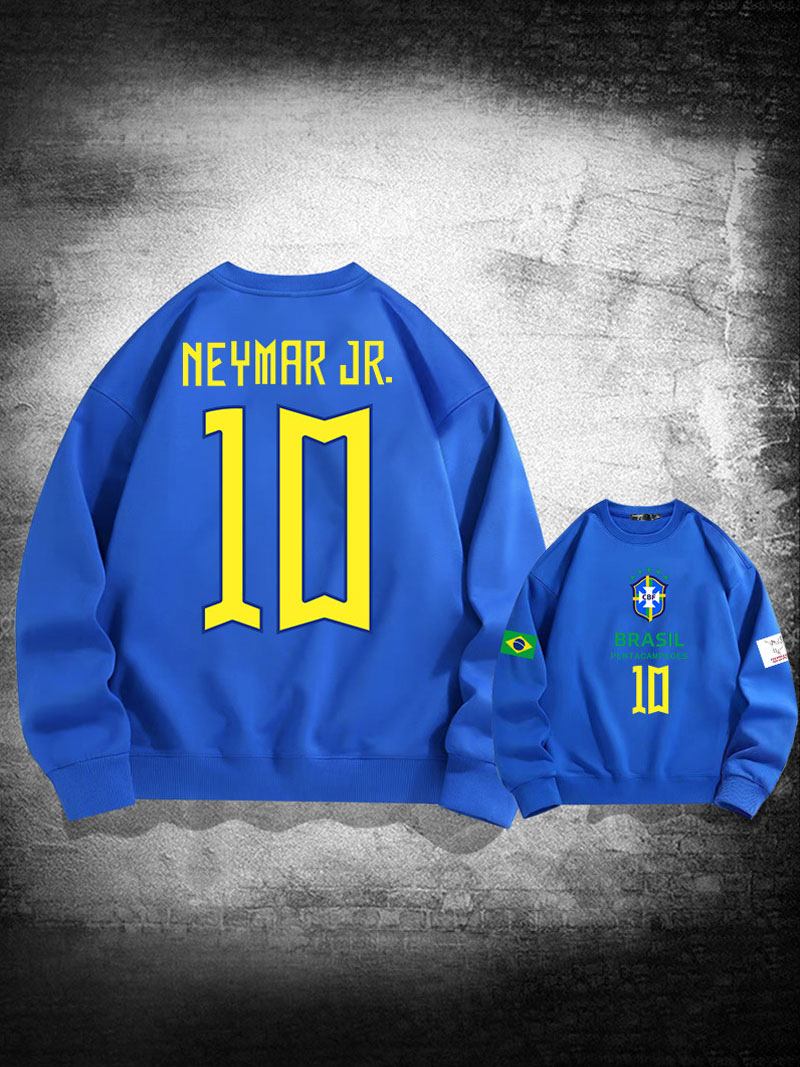 Muška Majica Za Treniranje Brazil Neymar Broj 10 - Plava
