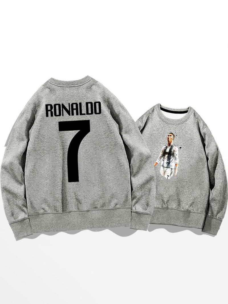 Muška Majica Za Treniranje Cristiano Ronaldo Broj 7 - Svijetlo Siva