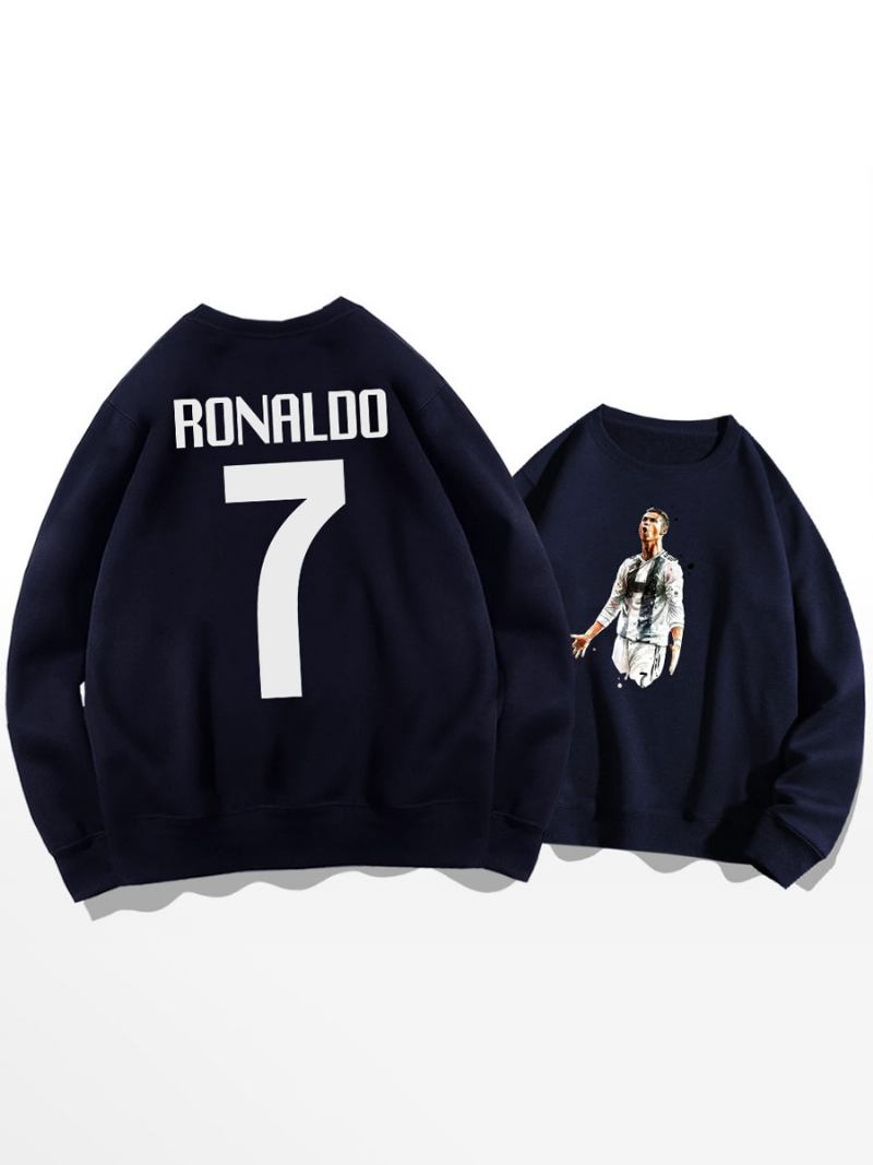 Muška Majica Za Treniranje Cristiano Ronaldo Broj 7 - Tamnoplava