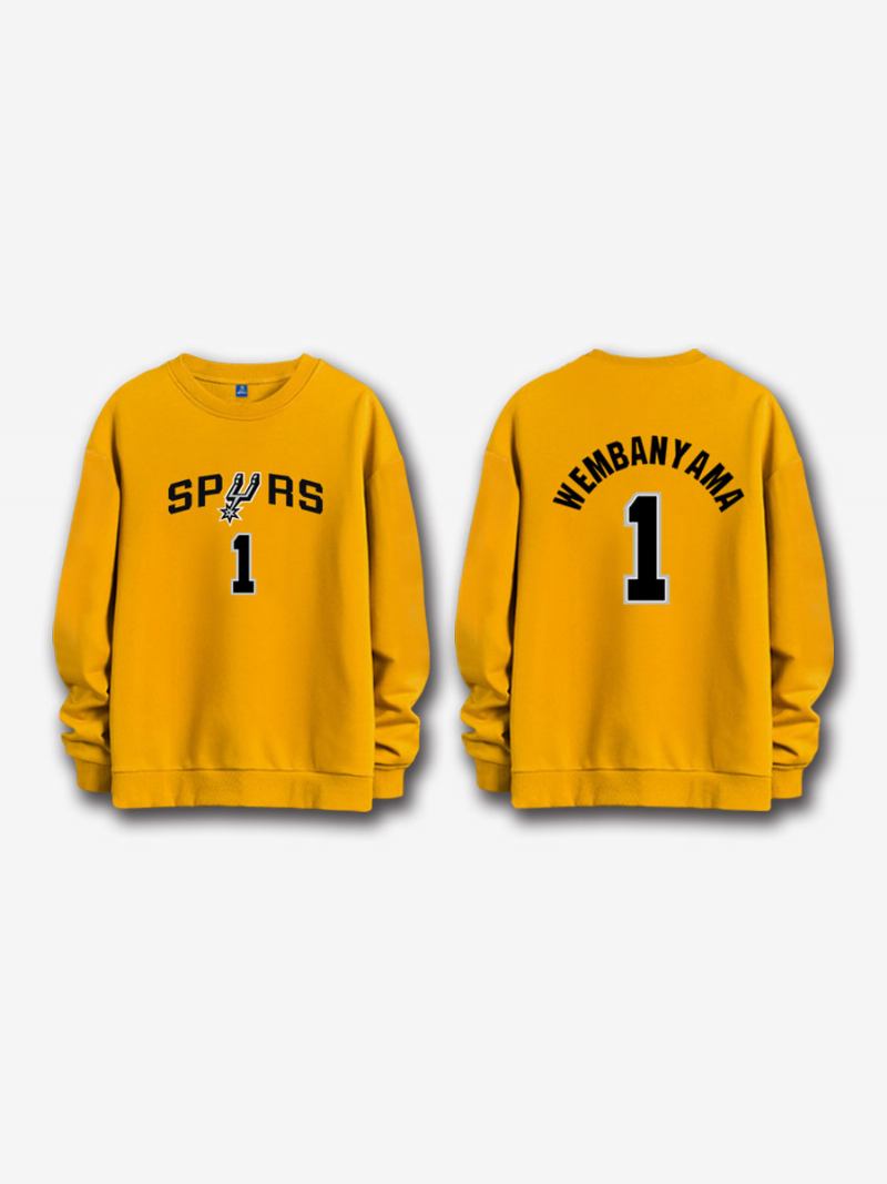 San Antonio Spurs Wembanyama Muška Majica Broj 1 - Žuta