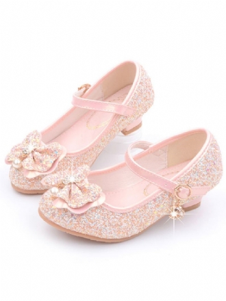 Cipele Za Cvjećarice Glitter Flower Mary Jane Ravne