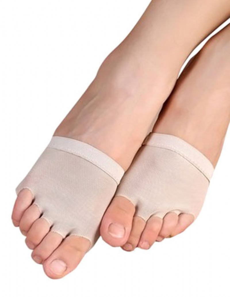 Ženska Navlaka Za Potplat Od Bijele Elastične Tkanine Dance Chic - Meso