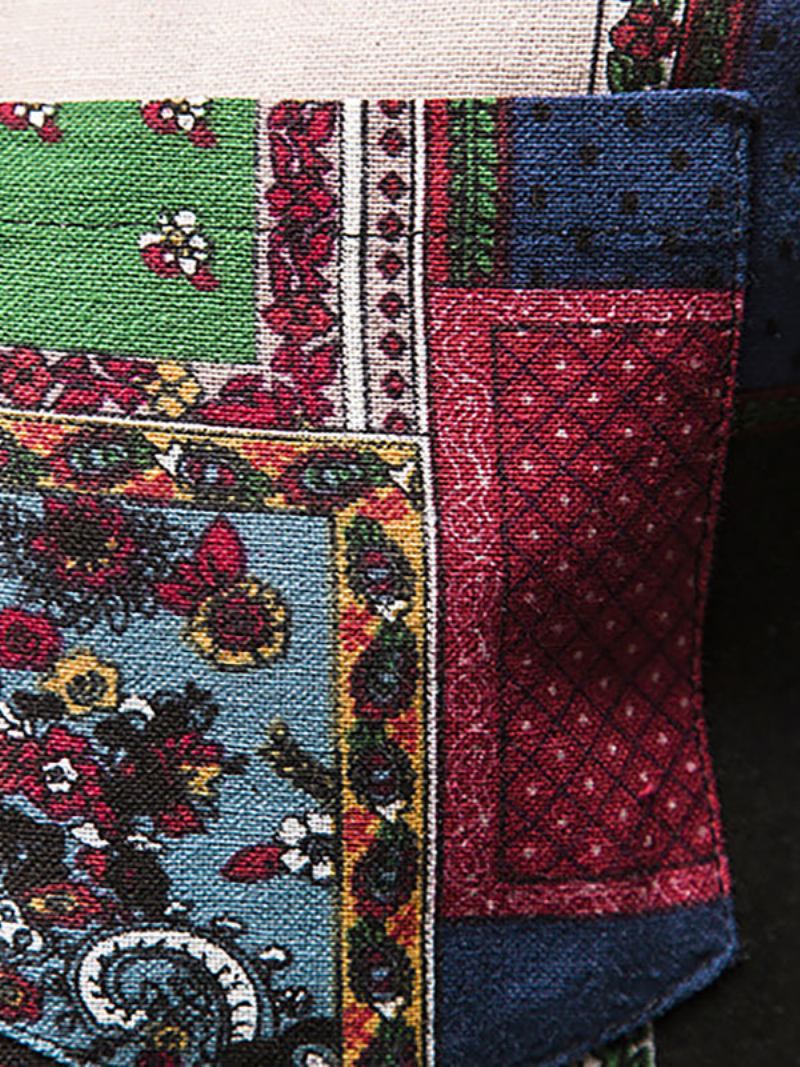 Ležerna Košulja Za Muškarce Elegantne Geometrijske Crne Muške Košulje S Otvorenim Ovratnikom - Crno