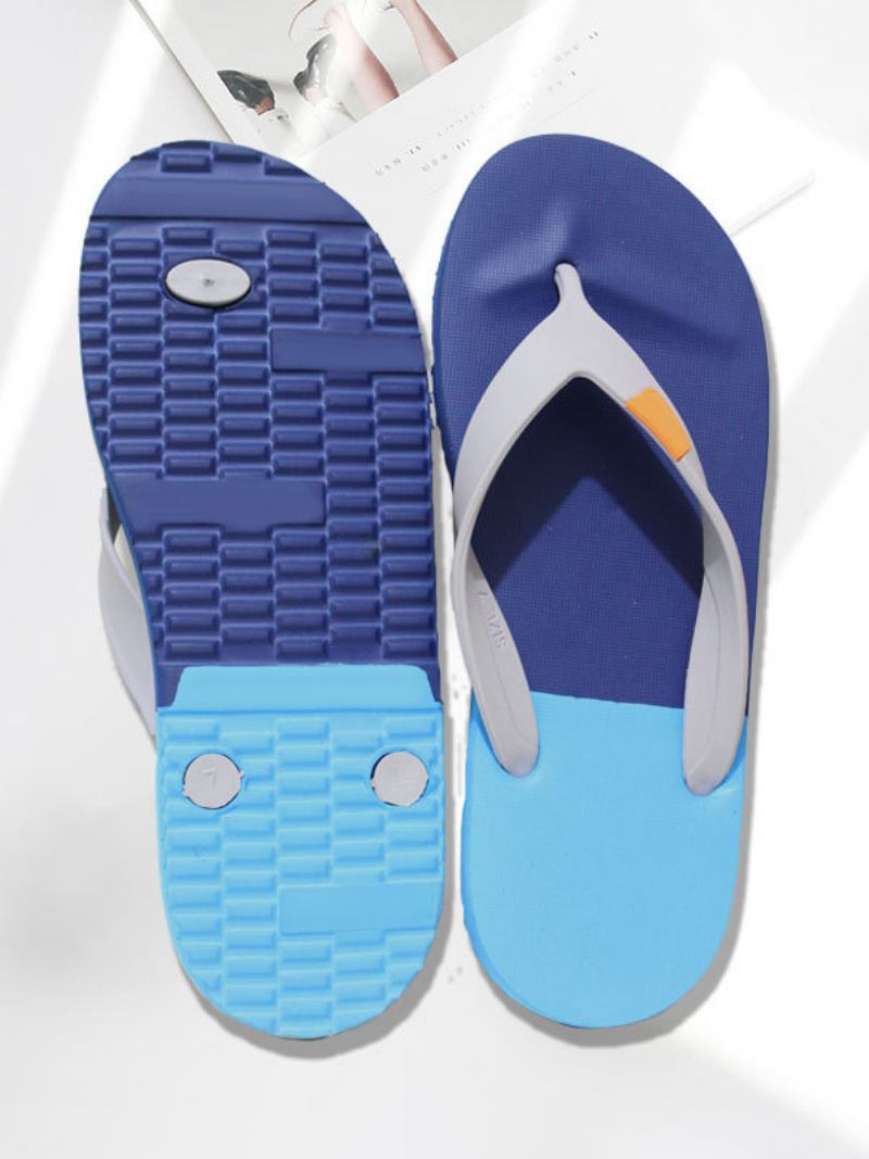 Muške Sandale Slip-on Color Block Papuče - Plava