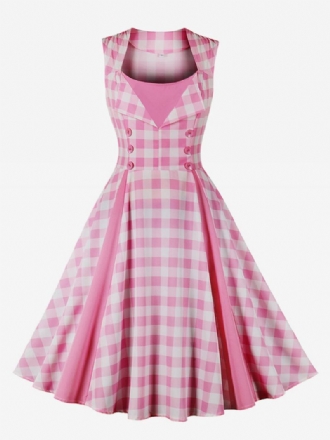 Ženska Barbie Ružičasta Vintage Haljina Audrey Hepburn Iz 1950-ih
