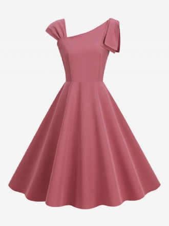 Ženska Retro Haljina U Stilu Audrey Hepburn Iz 1950-ih Srednja Rockabilly Bez Rukava